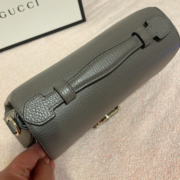 Gucci Interlocking Top Handle Bag in Grey - Picture 5 of 15